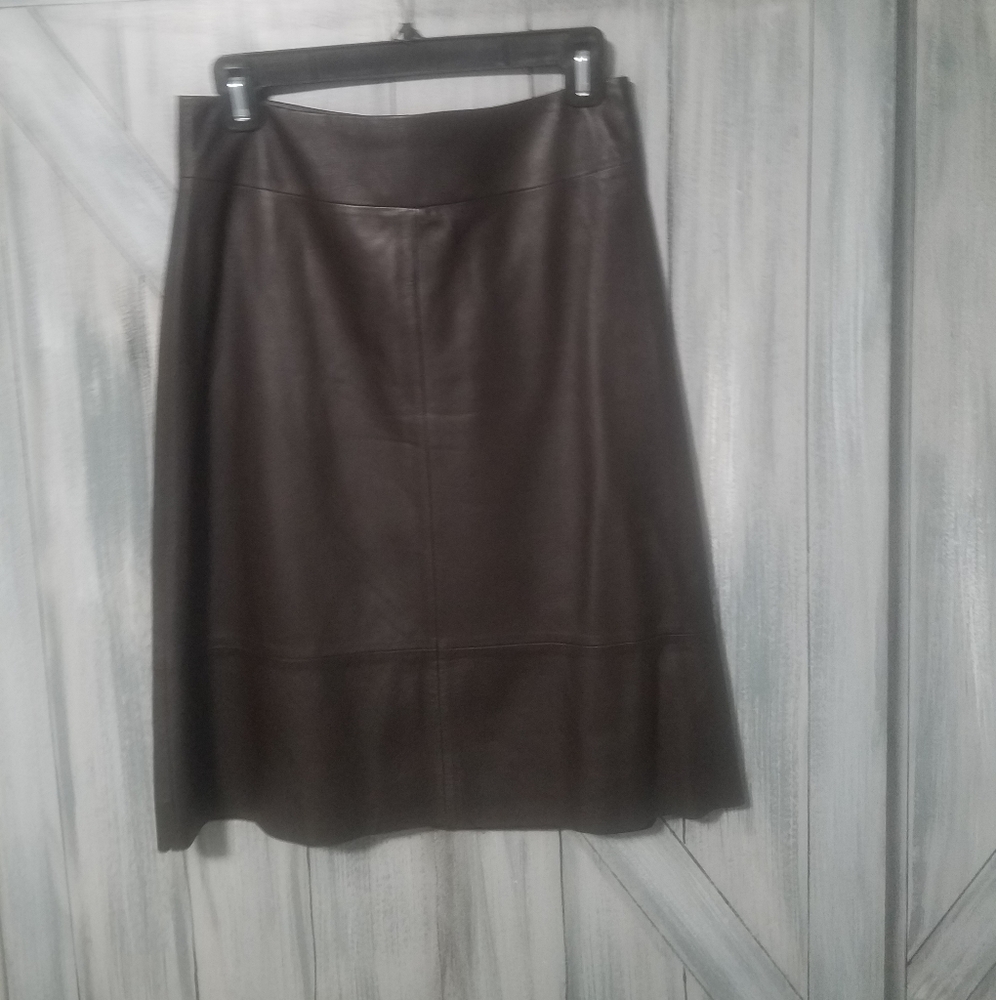 Banana Republic leather skirt